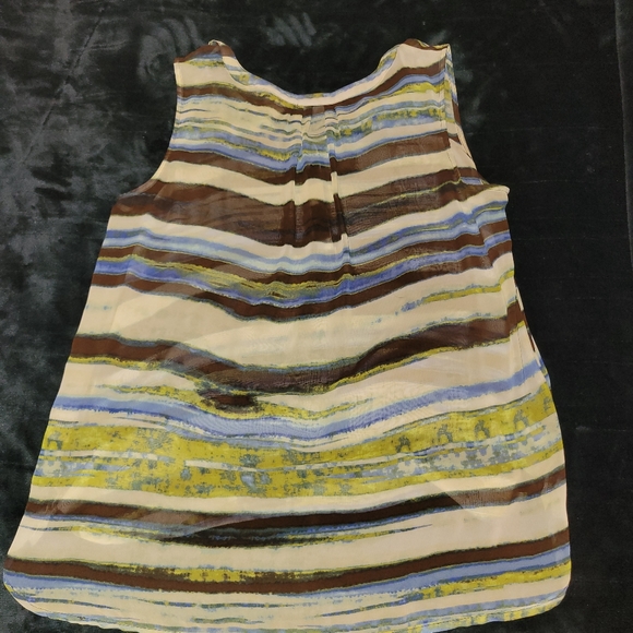 Liz Claiborne Sheer Sleeveless Top - Picture 2 of 3